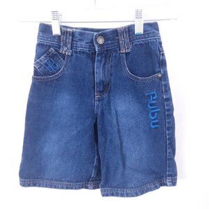 FUBU boys shorts Size 4T Blue denim jeans shorts Long shorts